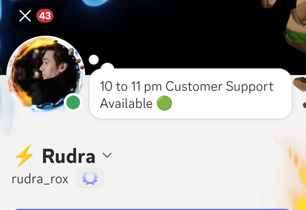 Rudra on Discord